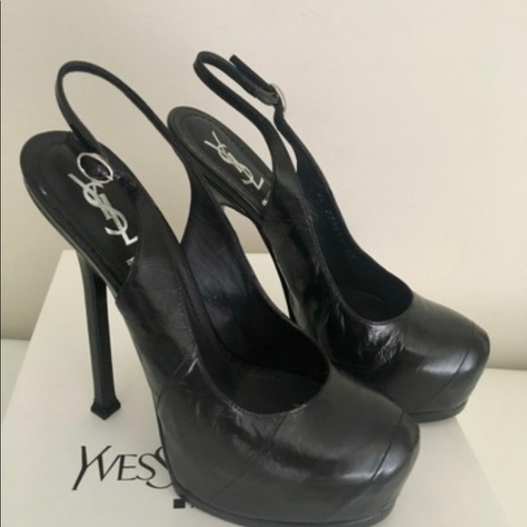 Saint Laurent black tribtoo 105 sling Shoes - Picture 4 of 7